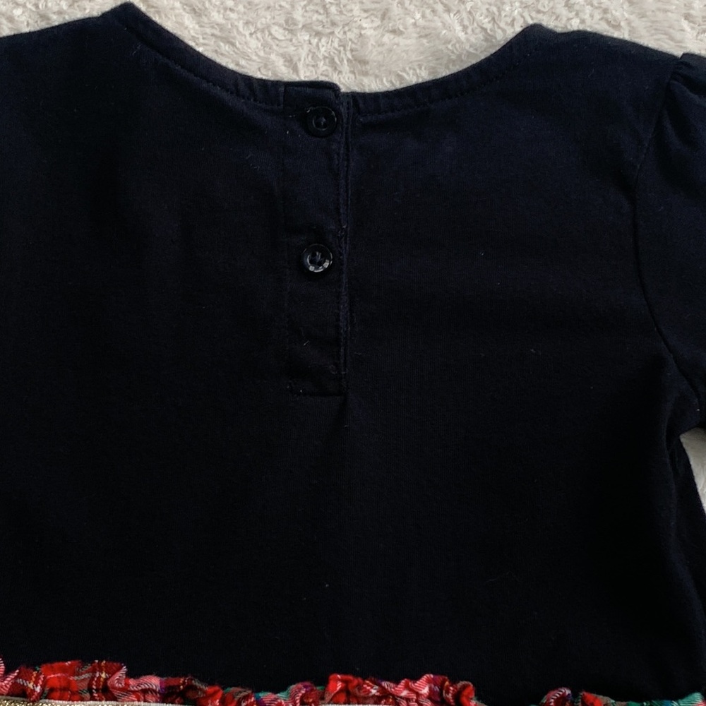 GAP Black & Red White Green Plaid Dress 3 EUC - Picture 9 of 10